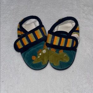 (3 for $10) Dinosaur Themed slipper  Shoes - Green and Yellow